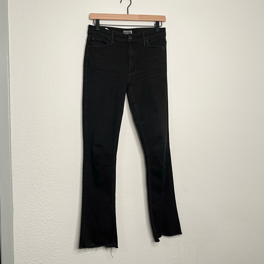 MOTHER Black Flare & Wide Leg Jeans